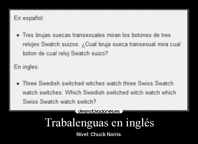 carteles trabalenguas desmotivaciones