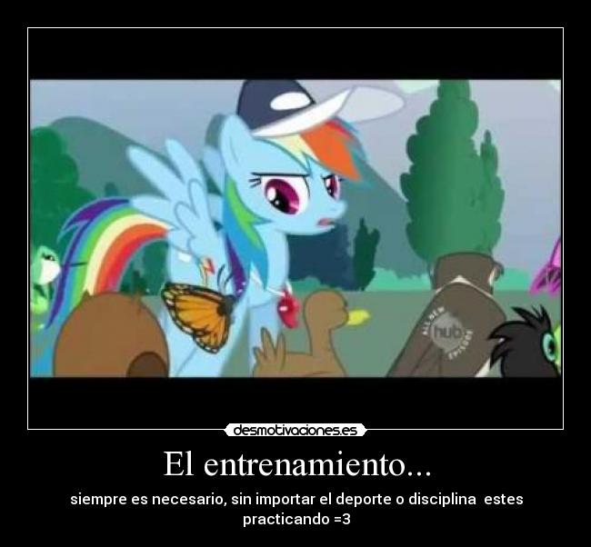 El entrenamiento... - siempre es necesario, sin importar el deporte o disciplina  estes practicando =3