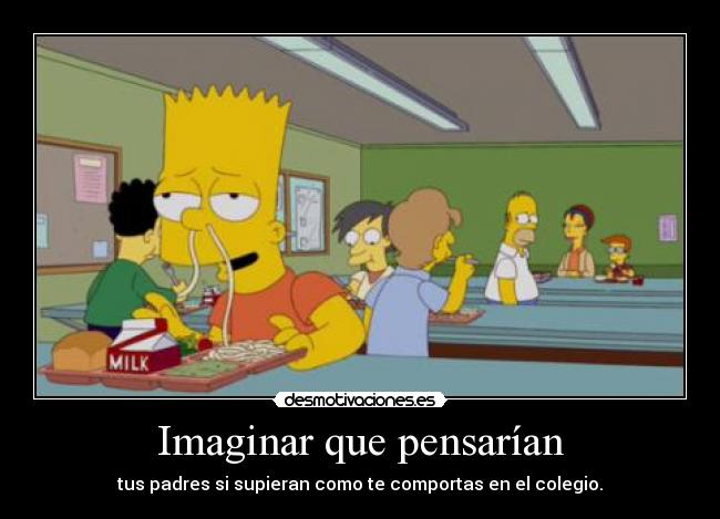 carteles bart homer simpson simpsons cole desmotivaciones