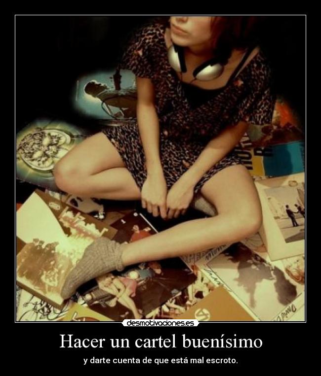 Hacer un cartel buenísimo -