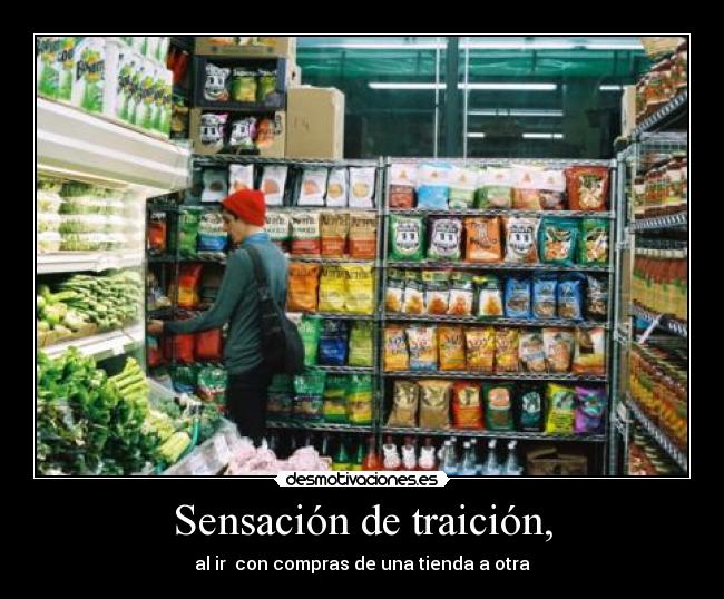 Sensación de traición, - 
