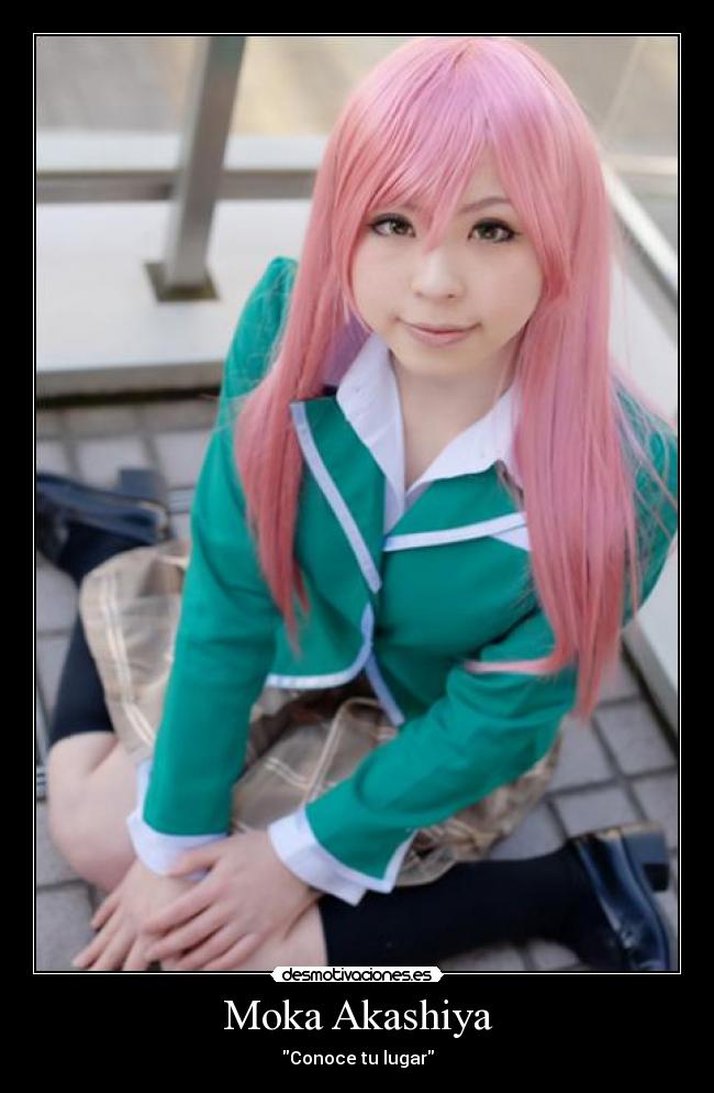 carteles rosario vampire moka cosplay desmotivaciones