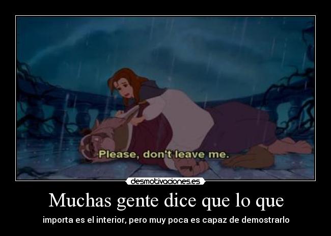 Muchas gente dice que lo que - importa es el interior, pero muy poca es capaz de demostrarlo