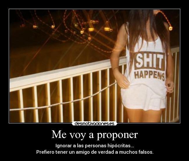 Me voy a proponer -
