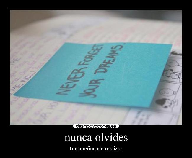 nunca olvides - 