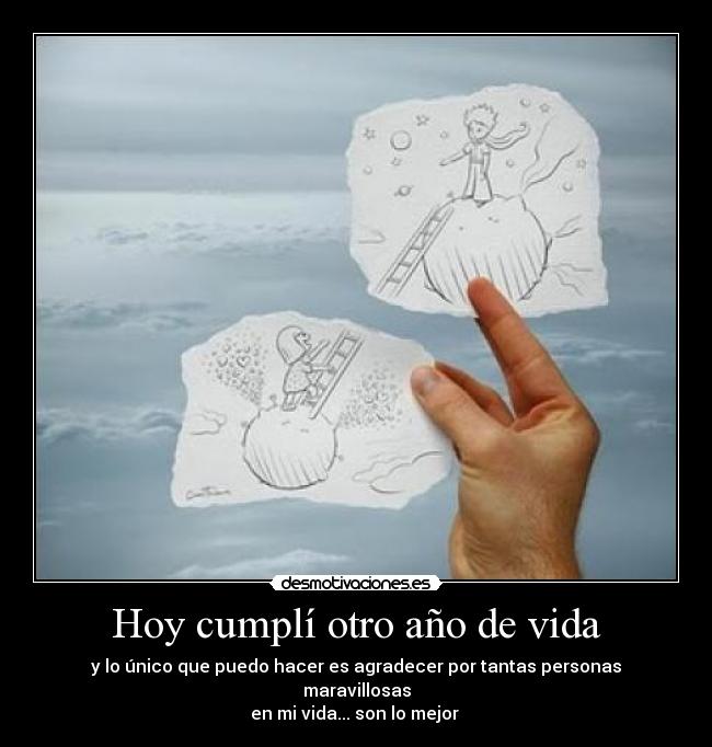 Hoy cumplí otro año de vida - y lo único que puedo hacer es agradecer por tantas personas maravillosas
en mi vida... son lo mejor