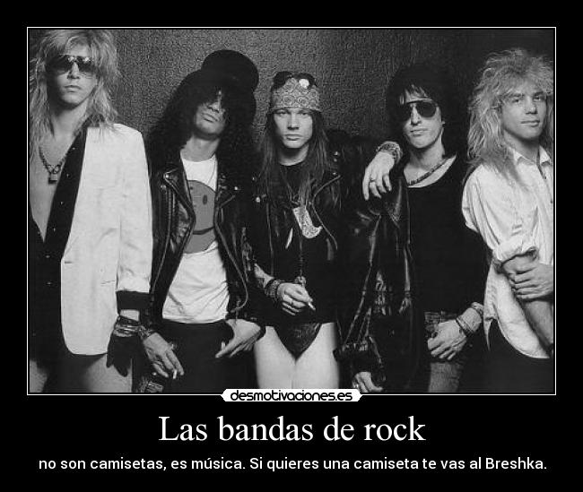 Las bandas de rock -