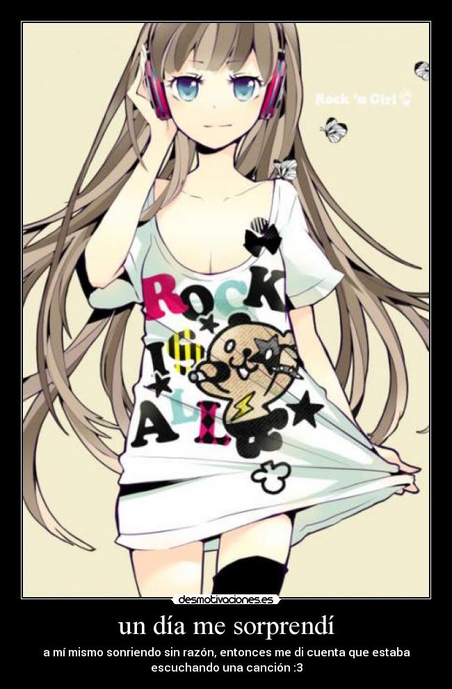 un día me sorprendí -