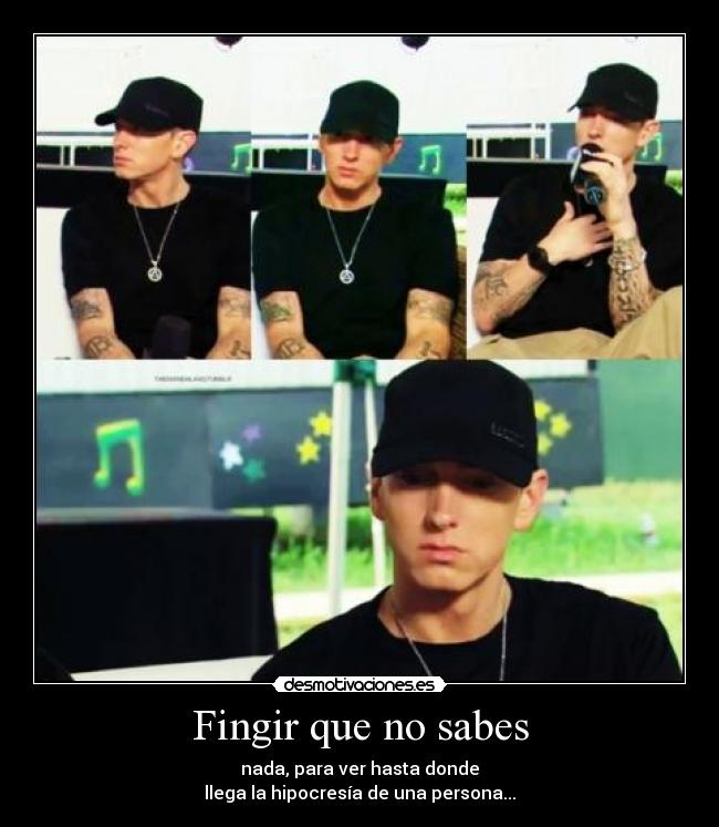 Fingir que no sabes -