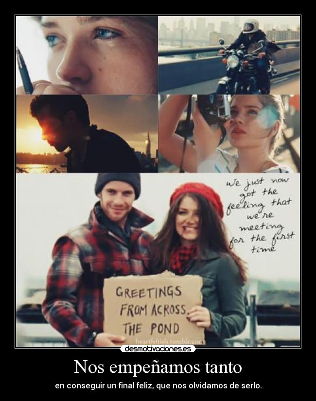 Nos empeñamos tanto -