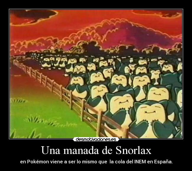 Una manada de Snorlax -