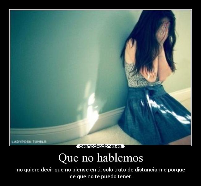 Que no hablemos - 