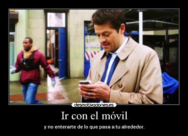 carteles movil misha collins castiel enterarte que pasa desmotivaciones