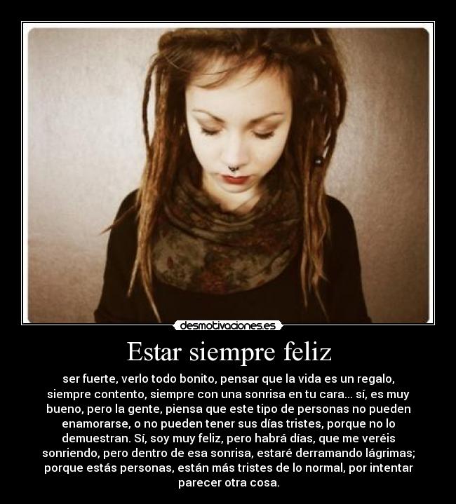 Estar siempre feliz - 