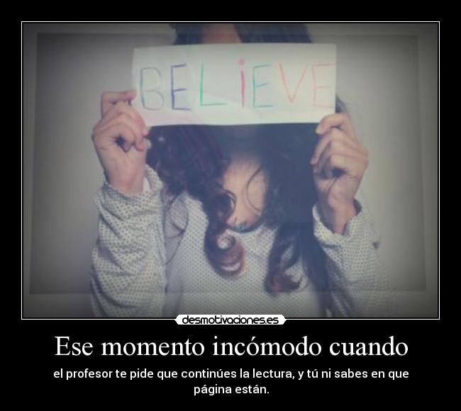 Ese momento incómodo cuando - 