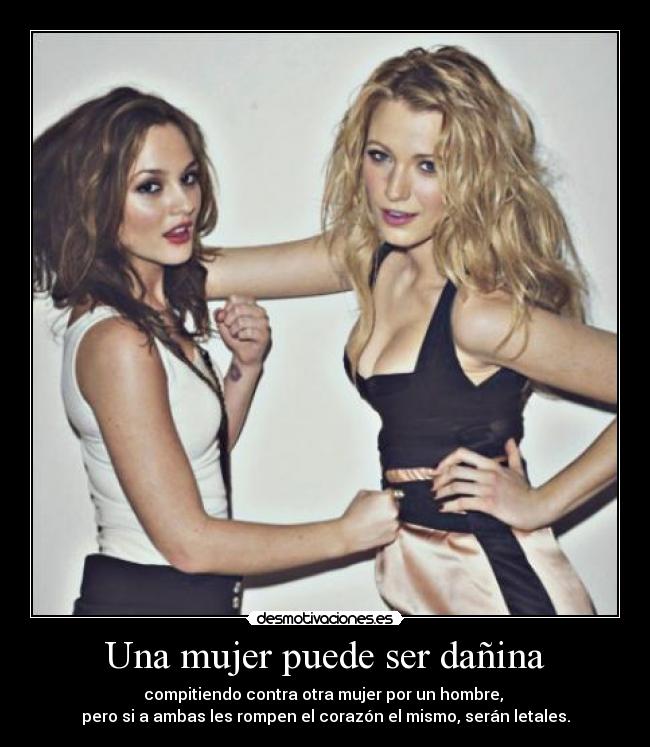 carteles mujer gossip girl serena blair nate chuck chace leighton blake disco desmotivaciones