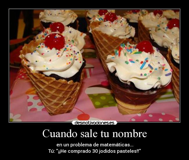 Cuando sale tu nombre -