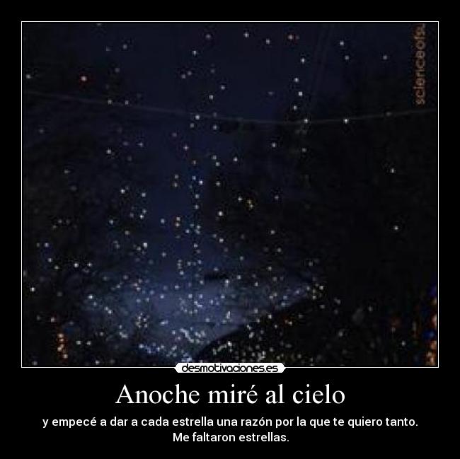 Anoche miré al cielo - 