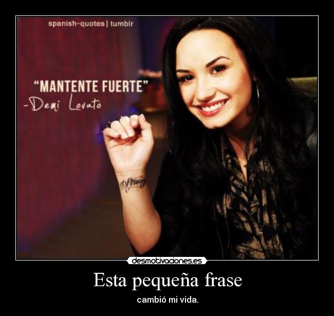 carteles demi lovato inspira fuerte stay strong desmotivaciones