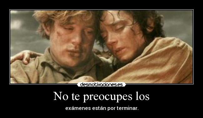 No te preocupes los -