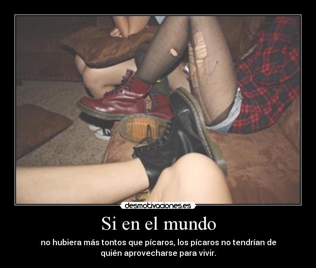 Si en el mundo - no hubiera más tontos que pícaros, los pícaros no tendrían de
quién aprovecharse para vivir.