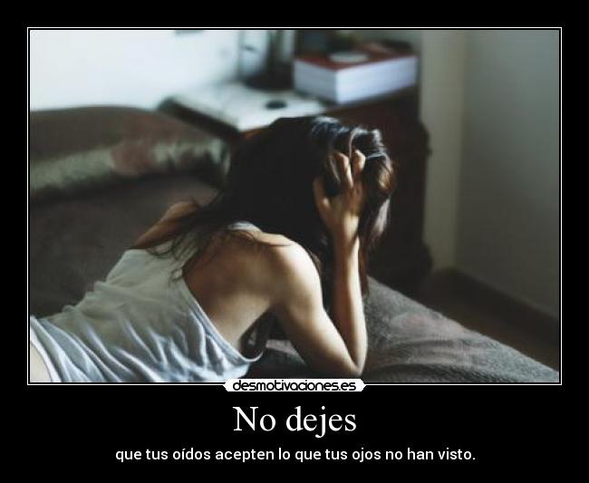 No dejes - 