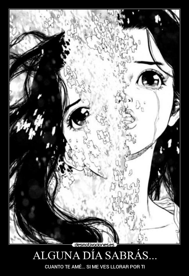 ALGUNA DÍA SABRÁS... - CUANTO TE AMÉ... SI ME VES LLORAR POR TI