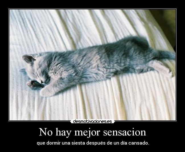 No hay mejor sensacion -