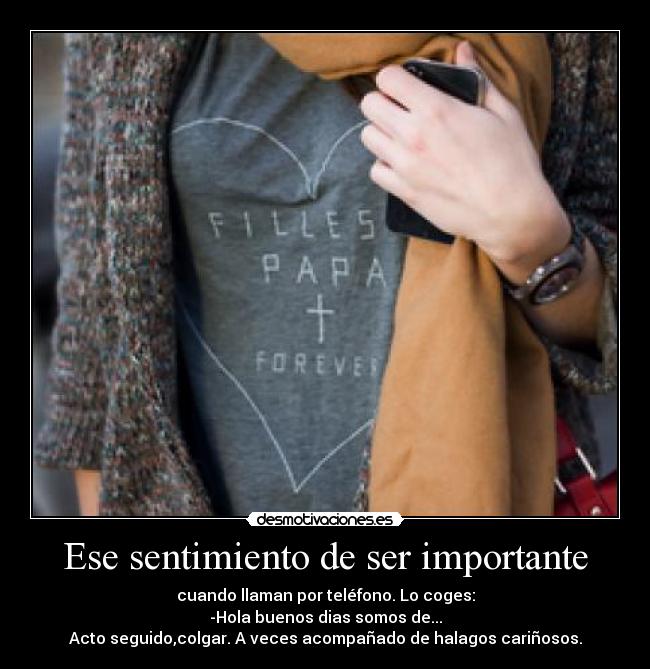 Ese sentimiento de ser importante - 