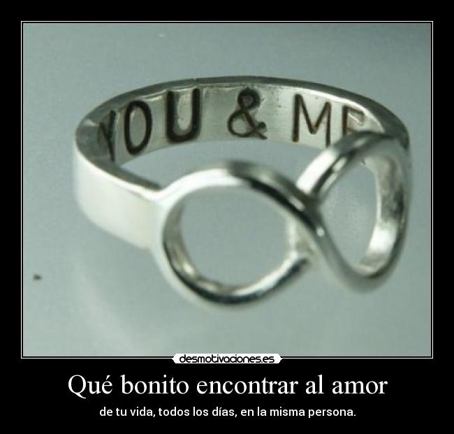 Qué bonito encontrar al amor - 