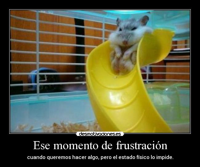 Ese momento de frustración - 