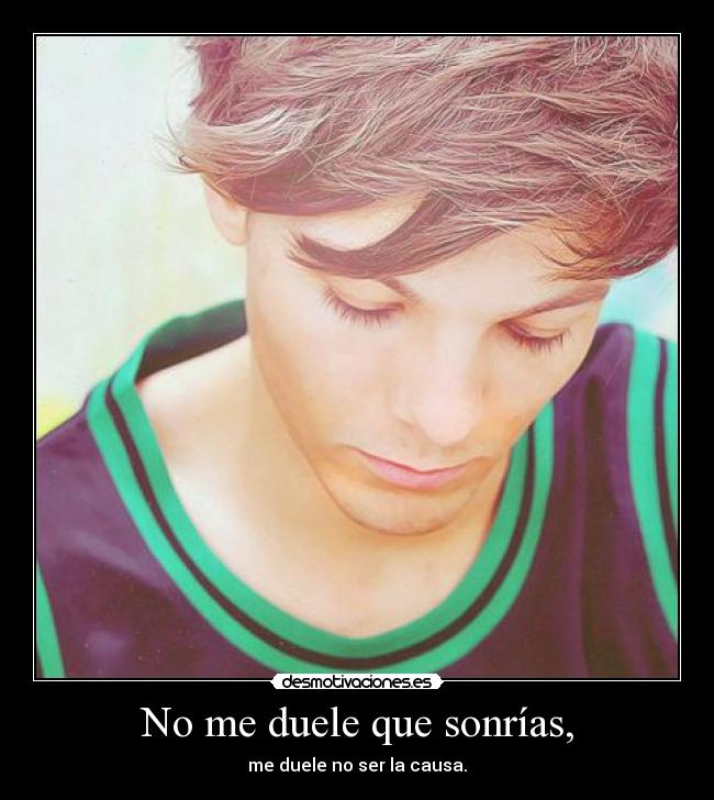 carteles louis tomlinson amor sonreir desmotivaciones