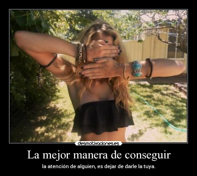 La mejor manera de conseguir - 