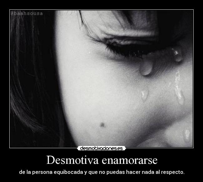 Desmotiva enamorarse -