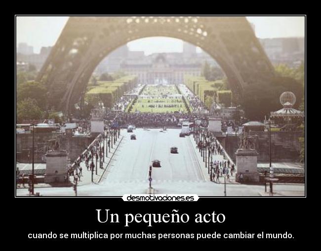 Un pequeño acto - 
