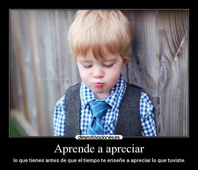 Aprende a apreciar - 
