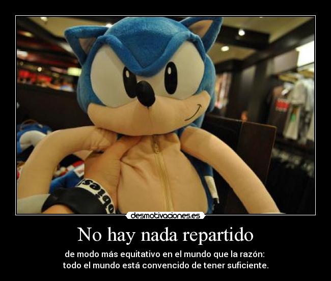 No hay nada repartido -