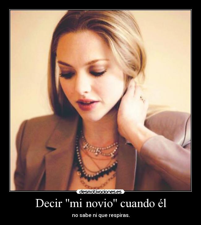 Decir mi novio cuando él - 