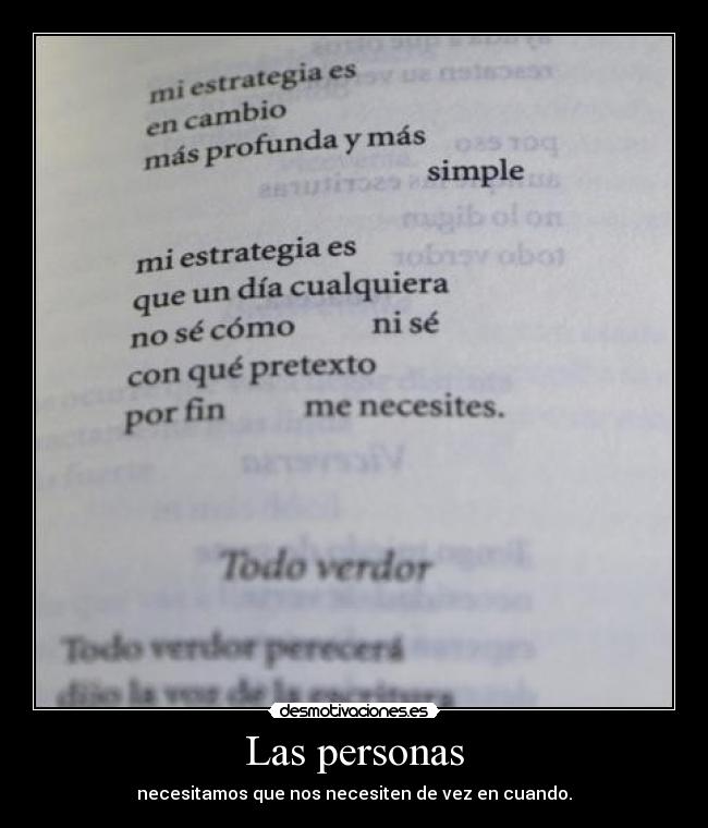 Las personas -