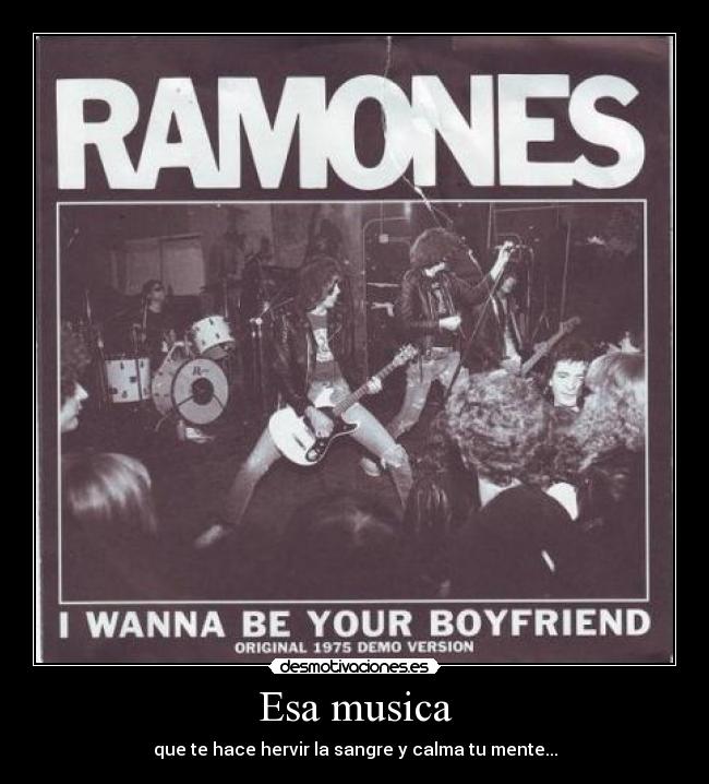 Esa musica - que te hace hervir la sangre y calma tu mente...