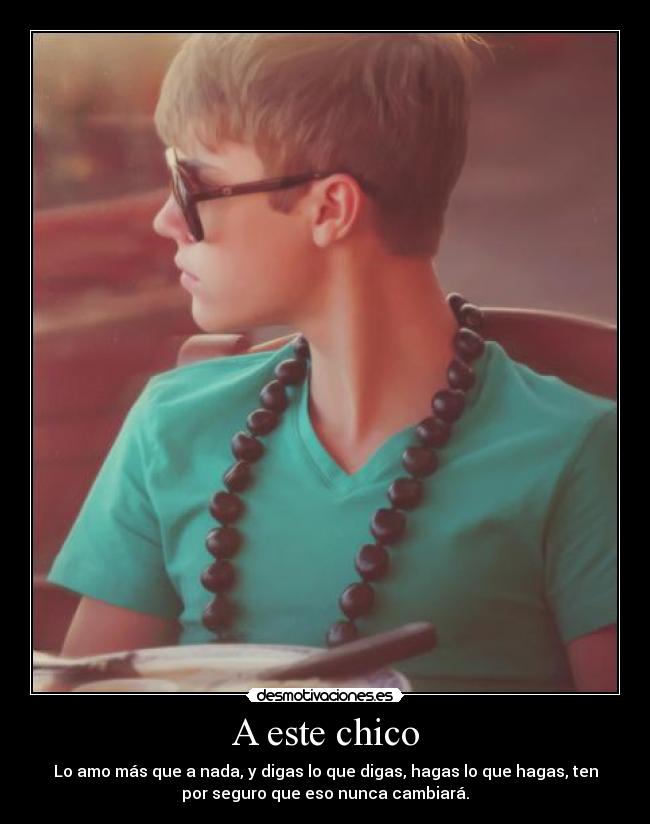 A este chico -