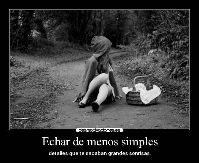 Echar de menos simples -