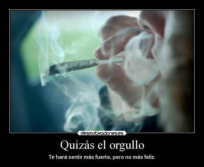 Quizás el orgullo -