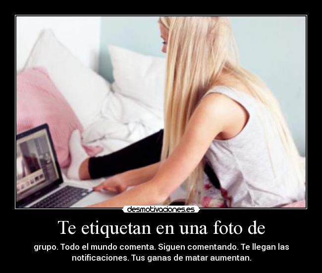 Te etiquetan en una foto de - 