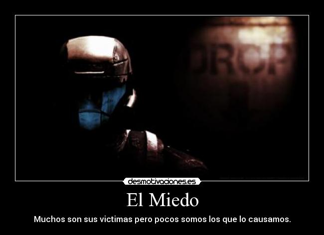 carteles miedo miedo oscuridad soldado choque descenso orbital desmotivaciones