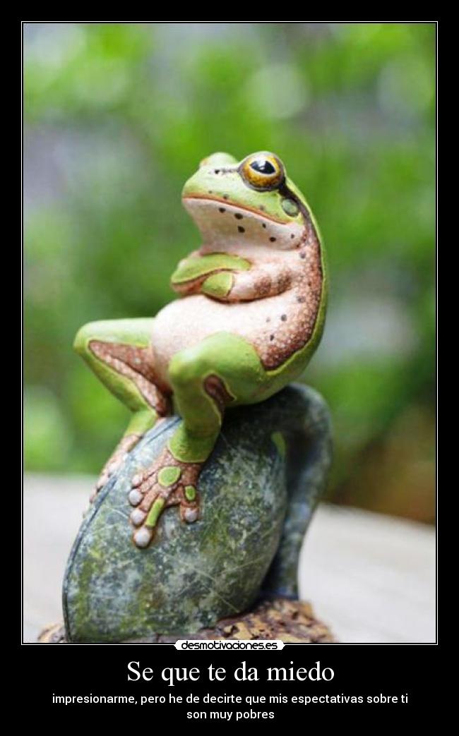 Se que te da miedo - 