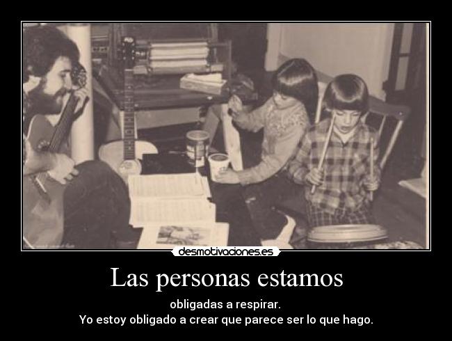 Las personas estamos -