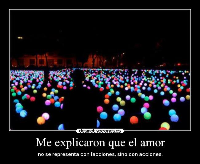 Me explicaron que el amor -