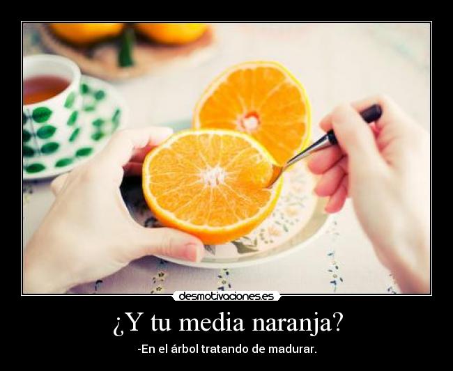 ¿Y tu media naranja? -