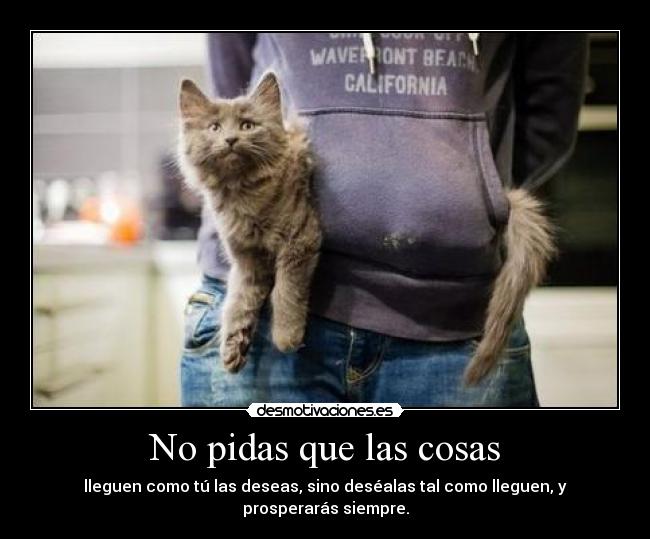 No pidas que las cosas - 